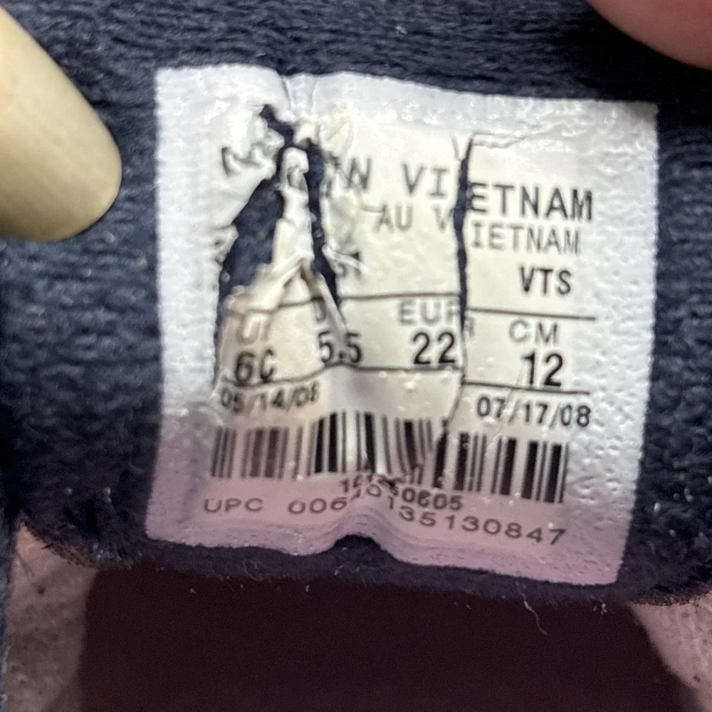 Nike Air Max 90 Triple Navy Pink‎ Toddler Sneakers 6c